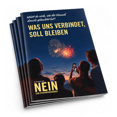 Kampagnenflyer «Nein zum Feuerwerksverbot» – A5