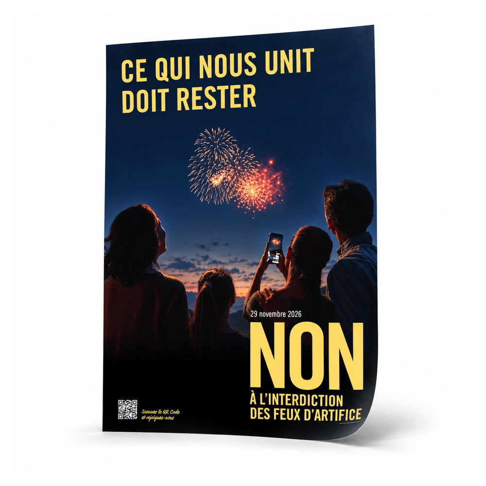 Kampagnenplakat «Nein zum Feuerwerksverbot» – A1